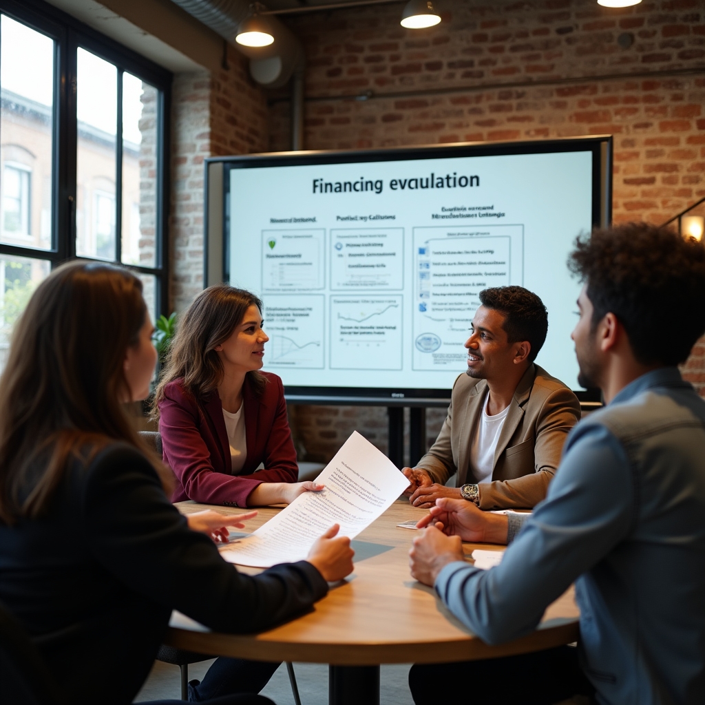 Online session discussing factors that determine access to financing in Colombia